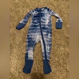 Little Sleepies Blue Tie-Dye Kids Dream Zippy